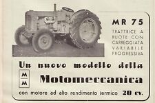 Pubblicita 1952 motomeccanica usato  Biella
