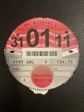 Old tax disc for sale  ANDOVER