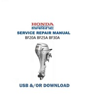 Manual de serviço de popa Honda BF20A BF25A BF30A | USB e/ou link comprar usado  Enviando para Brazil