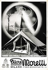 Pubbl.1938tende coloniali etto usato  Biella