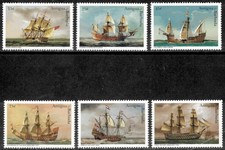 Usado, Antígua 1996 - Navios barcos - Conjunto de 6 selos - Scott #1970A-F - MNH comprar usado  Enviando para Brazil