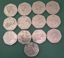 15x olympic 50p for sale  NOTTINGHAM