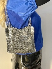 Large Silver Metal Sparkle Bag Style Inspi Paco Rabanne 1969 For All Occasions comprar usado  Enviando para Brazil