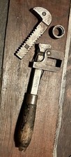 Chave de tubo vintage Morco Stillson com cabo de madeira 9 1/2” 2” boca EUA comprar usado  Enviando para Brazil