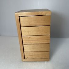 Usado, Caixa organizadora de bambu, 5 camadas organizador rotativo de armazenamento de joias vintage comprar usado  Enviando para Brazil