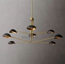 Modern Simple Living Room Ceiling Light Chandeliers Mid Century Brass Orbs Light, usado comprar usado  Enviando para Brazil