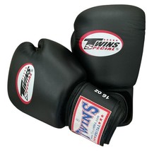 Luvas de boxe Twins Special Muay Thai couro premium preto 16 oz pouco usadas comprar usado  Enviando para Brazil