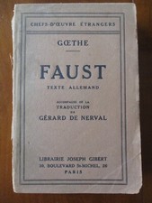 Goethe faust 1942 d'occasion  Rochefort-sur-Loire