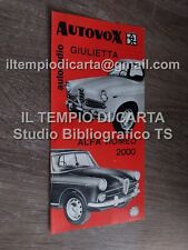 Brochure depliant autovox usato  Catania