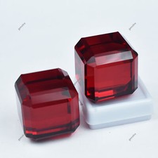 Par de pedras preciosas soltas raro cubo de rubi corte rubi vermelho criado em laboratório 312,30 quilates comprar usado  Enviando para Brazil