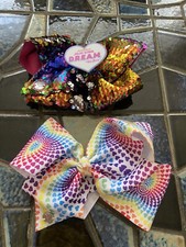 "2 accesorios para el cabello Nickelodeon JoJo Siwa D.R.E.A.M The Tour moños para el cabello 8""" segunda mano  Embacar hacia Mexico