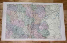 1908 antique map d'occasion  Expédié en Belgium