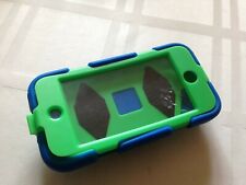 Capa híbrida resistente de alto impacto borracha macia dura azul verde iPhone 4! FRETE GRÁTIS DOS EUA comprar usado  Enviando para Brazil