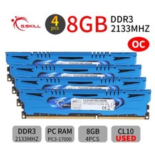 Usado, Memória RAM AB AB G.Skill Ares 32GB 4x 8GB DDR3 OC 2133MHz PC3-17000U desktop para jogos comprar usado  Enviando para Brazil