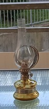 Petroleumwandlampe glas gelb gebraucht kaufen  Schliengen