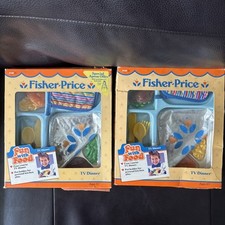 FISHER PRICE COMIDA DIVERTIDA TV JANTAR CONGELADO Para TORRADEIRA BRILHANTE FORNO 1988 comprar usado  Enviando para Brazil