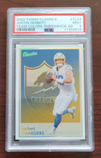 2022 Classics Justin Herbert SSP Case Hit Team Colors Throwback Edition Low Pop! comprar usado  Enviando para Brazil