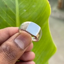 Anel minimalista de prata esterlina feito à mão unissex banda quadrada Q76 comprar usado Anel minimalista de prata esterlina feito à mão unissex banda quadrada Q76 comprar usado  Enviando para Brazil