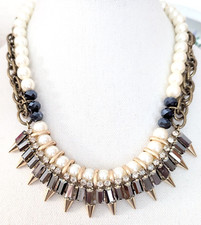 Spike bib necklace for sale  Bloomington