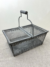 Antiga cesta de arame de metal rústica para fazenda tampa dupla alça única jardim, usado comprar usado Antiga cesta de arame de metal rústica para fazenda tampa dupla alça única jardim, usado comprar usado  Enviando para Brazil