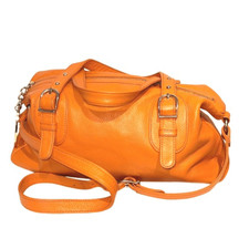 Bolsa tiracolo Onna Ehlrich feminina couro pebbled ombro laranja SO comprar usado  Enviando para Brazil