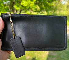 Usado, Carteira vintage Coach skinny estojo com zíper couro preto comprar usado  Enviando para Brazil