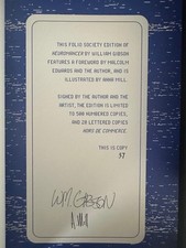 Neuromancer folio society for sale  LONDON