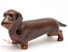 Usado, Estatueta de porcelana do cão Dachshund de pelo aramado comprar usado  Enviando para Brazil