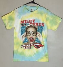 Camiseta Miley Cyrus 2014 Bangerz Tour com Icona Pop Tie Dye Rara comprar usado  Enviando para Brazil