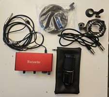 Usado, Focusrite Scarlett 2i2 3ª geração Interface de áudio (MOSC0025) + microfone AT2020 comprar usado  Enviando para Brazil