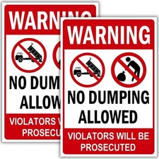 Dumping signs violators for sale  Bloomington
