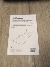 Snailax massagematte wärmefun gebraucht kaufen  Herten