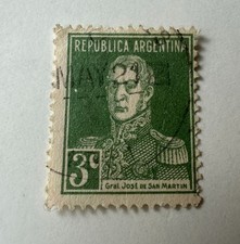 Francobollo argentina 1933 usato  Morlupo
