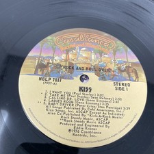 Vintage KISS Rock and Roll Over LP NBLP 7037 w/ Unmasked Sleeve 1980 Casablanca comprar usado Vintage KISS Rock and Roll Over LP NBLP 7037 w/ Unmasked Sleeve 1980 Casablanca comprar usado  Enviando para Brazil