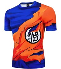 T-Shirt Anime 3D Goku Uomo | Maglia Attillata Allenamento Palestra | Top Casual comprar usado  Enviando para Brazil