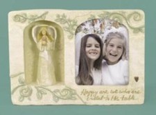 Estatueta Foundations First Communion Angel Photo Frame resina estanho nova 0000826 comprar usado  Enviando para Brazil