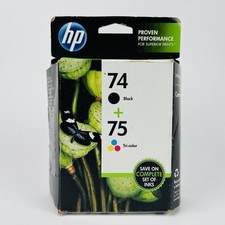 NOVO Combo de Cartucho de Tinta Genuíno HP 74 75 Para Impressora HP C4580 C5580 Fabricante de Equipamento Original Expira em 2013 comprar usado  Enviando para Brazil
