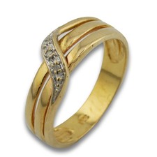 Bicolor diamant gold gebraucht kaufen  Gelsenkirchen