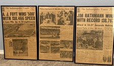 Framed newspapers foyt for sale  Cleburne