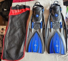 Um conjunto esquerdo de barbatanas de mergulho/snorkel Aqua Lung Pro Sling Shot com estabilização, usado comprar usado Um conjunto esquerdo de barbatanas de mergulho/snorkel Aqua Lung Pro Sling Shot com estabilização, usado comprar usado  Enviando para Brazil