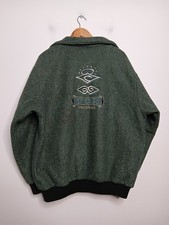 Camiseta de lã listrada vintage Rip Curl 1/4 zíper masculina G grande verde anos 80 comprar usado  Enviando para Brazil