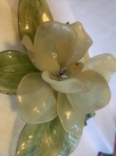 J Corelli Itália Creme Floral com Fio Magnólia Retrô Antigo Lucite 8x10” (a18, usado comprar usado  Enviando para Brazil