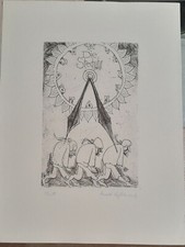 Radierung stechuhr harald gebraucht kaufen  Bergholz-Rehbrücke