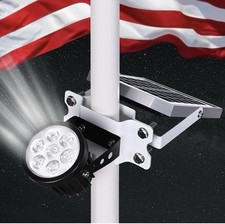 Usado, Mastro de bandeira movido a energia solar, Auro 7 luz de ponto solar 7 LED comprar usado  Enviando para Brazil