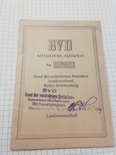 Mitgliedsausweiss bund vertrie gebraucht kaufen  Georgensgmünd