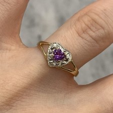 Amethyst love heart for sale  UK