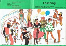 Fasching schnittmusterbogen fa gebraucht kaufen  Dresden