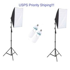 Kit de iluminação contínua fotográfica softbox fotografia estúdio 150W bolsa lâmpada 2X comprar usado  Enviando para Brazil