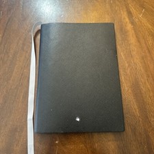 Notebook Montblanc Fine Stationery forrado pequeno preto  comprar usado  Enviando para Brazil