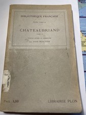 Livre ancien chateaubriand d'occasion  Périgueux